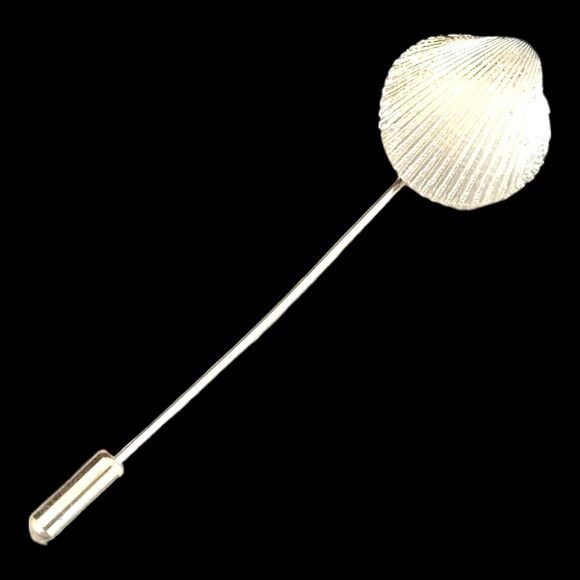 Trifari | Jewelry | Vintage 96s Trifari Shell Stick Pin Silver Tone ...